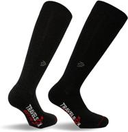 🧦 travelsox tss6000: the original patented graduated compression performance travel socks - black, medium | drystat otc pairs included логотип