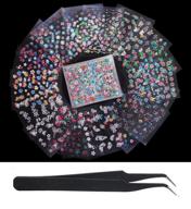 wokoto 50pcs self-adhesive 3d nail stickers: floral nail decals 💅 for women, girls & kids - includes sticker sheets & tweezers logo