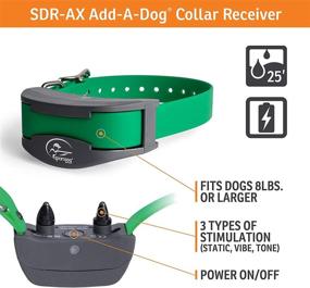 img 3 attached to 🐶 SportDOG Brand SportHunter 1225X/1825X Add-A-Dog Collar - Waterproof, Rechargeable, and Versatile Remote Trainer Accessory with Tone, Vibration, and Static features