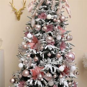 img 1 attached to 🎄 Krisdecor 34ct Christmas Ball Ornaments - Shatterproof Plastic Baubles for Xmas Tree Decoration"