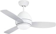 🌀 luminance cf244lww kathy ireland home curva led outdoor ceiling fan with light kit: modern 6-speed remote control, low profile design, 44 inch, appliance white логотип