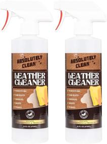 img 4 attached to 🧴 Premium USA-Made Leather Cleaner/Conditioner/Deodorizer with Powerful Natural Enzymes - Ideal for Leather & Vinyl, Furniture, Boots, Purses, Clothing - Removes Stains - Easy Spray & Wipe (16oz 2 Pack)