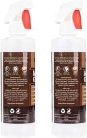 img 2 attached to 🧴 Premium USA-Made Leather Cleaner/Conditioner/Deodorizer with Powerful Natural Enzymes - Ideal for Leather & Vinyl, Furniture, Boots, Purses, Clothing - Removes Stains - Easy Spray & Wipe (16oz 2 Pack)