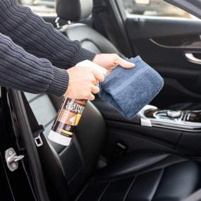 img 1 attached to 🧴 Premium USA-Made Leather Cleaner/Conditioner/Deodorizer with Powerful Natural Enzymes - Ideal for Leather & Vinyl, Furniture, Boots, Purses, Clothing - Removes Stains - Easy Spray & Wipe (16oz 2 Pack)