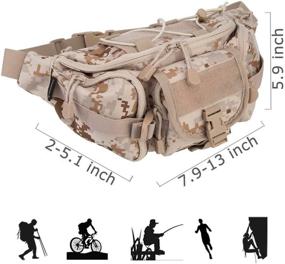 img 2 attached to Explore the OLEADER Tactical Waist Pack: The Ultimate Tool Organizer for Outdoor Adventures