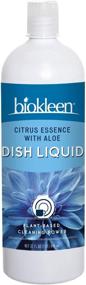 img 4 attached to Biokleen Natural Dish Soap - 32 Ounce - Eco-Friendly Hand Moisturizing Liquid 🍋 for Dishwashing - Citrus & Aloe Scented, Plant-Based Formula, No Artificial Fragrance or Preservatives, Color-Free
