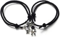 🚀 astro friendship bracelets: irresistible valentines girls' jewelry with astronaut charm logo