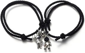 img 1 attached to 🚀 Astro Friendship Bracelets: Irresistible Valentines Girls' Jewelry with Astronaut Charm