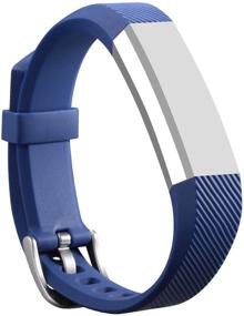 img 4 attached to 🔒 Secure Clasp Replacement Wristbands for Fitbit Alta/Fitbit Alta HR - I-SMILE