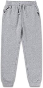 img 4 attached to 👖 DEESPACE Athletic Sweatpants: Trendy Drawstring Pants for Girls’ Clothing, Ages 3-12, in Pants & Capris