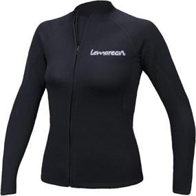 img 4 attached to Lemorecn Womens Wetsuits Neoprene 2098Black14