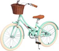 🚲 aceger girls bike with basket for ages 4-9: available in 14-inch and 16-inch with training wheels, and 20-inch with kickstand. logo