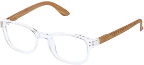 img 3 attached to Enhance Your Style with peepers by peeperspecs Sticks & Stones Oval Reading Glasses