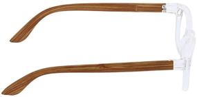 img 1 attached to Enhance Your Style with peepers by peeperspecs Sticks & Stones Oval Reading Glasses