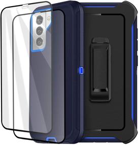 img 4 attached to 📱 AICase Belt-Clip Holster Case for Galaxy S21: Enhanced Drop Protection with Full Body Rugged Design and Screen Protector