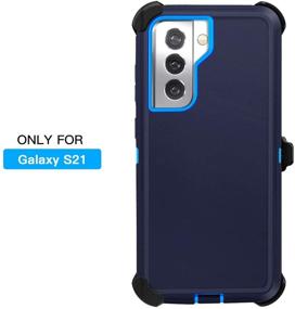 img 3 attached to 📱 AICase Belt-Clip Holster Case for Galaxy S21: Enhanced Drop Protection with Full Body Rugged Design and Screen Protector