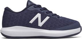 img 2 attached to Stylish and Supportive: New Balance 996V4 Athletic Tennis Shoes for Medium Girls