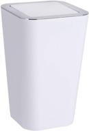 🗑️ efficient and stylish wenko 1.6 liq. gal. swing cover inca bin - 6l small waste basket in white logo