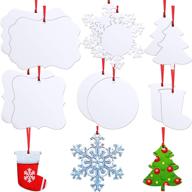 sublimation ornaments personalized christmas snowflake logo