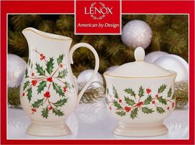 img 3 attached to 🎄 Ivory Lenox Holiday Sugar Creamer: Exquisite Tableware for Festive Elegance