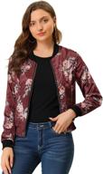 allegra womens sleeve collar floral logo