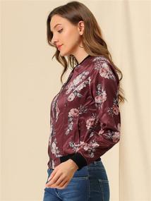 img 1 attached to Allegra Womens Sleeve Collar Floral