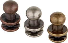 img 2 attached to 🔩 Tim Holtz Idea-ology Hitch Fasteners: 12 Assorted Antique Fasteners, TH92731