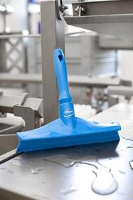 img 1 attached to 🧼 Vikan 71253 Blue Rubber Polypropylene Frame Bench Squeegee with Single Blade, 10 inches