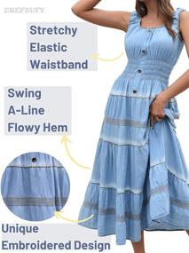 img 3 attached to 👗 Women's Sleeveless Summer Sundresses: DREFBUFY Women's Clothing Line for Stylish Dresses