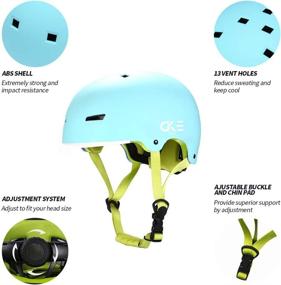 img 3 attached to 🚲 Premium Kids Helmet for Ages 3-8: Adjustable Safety Helmet for Boys and Girls - Ideal for Cycling, Skating, and Scooting