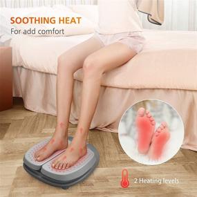 img 2 attached to Relax and Rejuvenate with SNAILAX Vibration Foot Massager with Heat and Remote Control for Improved Circulation, Plantar Fasciitis and Pain Relief