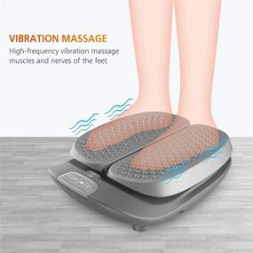 img 3 attached to Relax and Rejuvenate with SNAILAX Vibration Foot Massager with Heat and Remote Control for Improved Circulation, Plantar Fasciitis and Pain Relief