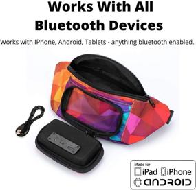 img 1 attached to 🎵 The Ultimate Bluetooth Fanny Pack with Built-in Speakers for Parties, Festivals, Raves, Beach, and Boats - Rechargeable, iPhone & Android Compatible - #1 Retro, 2019 Edition
