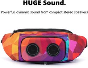 img 3 attached to 🎵 The Ultimate Bluetooth Fanny Pack with Built-in Speakers for Parties, Festivals, Raves, Beach, and Boats - Rechargeable, iPhone & Android Compatible - #1 Retro, 2019 Edition