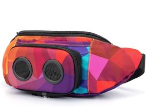 img 4 attached to 🎵 The Ultimate Bluetooth Fanny Pack with Built-in Speakers for Parties, Festivals, Raves, Beach, and Boats - Rechargeable, iPhone & Android Compatible - #1 Retro, 2019 Edition