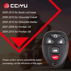 img 3 attached to Cciyu Replacement Keyless Buttons KOBGT04A