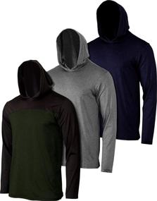 img 4 attached to Boys' Active Pack Sleeve Hoodie Sweatshirt Set for Active Clothing