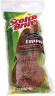 🧽 3 pack of scotch brite copper coated scouring pads logo