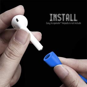 img 1 attached to Airpods Сильный Магнитный Шнур Против Потери 🎧 Спортивная Петля - Аксессуары для Airpods Pro/2/1 (3 синие)