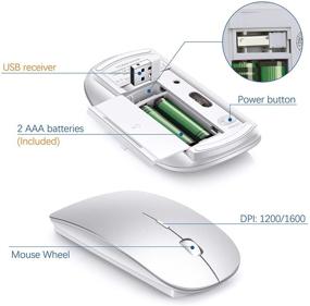 img 1 attached to 🖥️ Сочетание беспроводной клавиатуры и мыши Ultra Slim