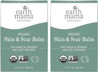 🌿 earth mama organic skin and scar balm: diminish the appearance of c-section scars and pregnancy stretch marks with this 2-pack, 1-fluid ounce solution logo