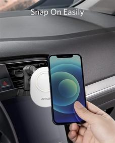 img 2 attached to 🚗 Anker Magnetic Car Mount for iPhone 12 - Air Vent Car Phone Holder: Adjustable Mount for iPhone 12 Series (Does Not Support Charging)