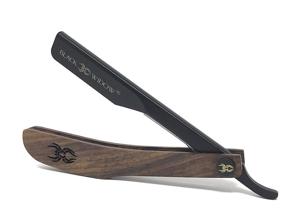 img 4 attached to 🪒 Black Widow Professional Barber Straight Razor with Straight Edge Blade (Wood, 1.5mm)"