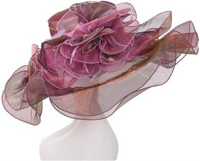 img 2 attached to 💐 Exquisite FADVES Oganza Kentucky Wedding Fascinator: Perfect Women's Accessory