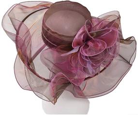 img 1 attached to 💐 Exquisite FADVES Oganza Kentucky Wedding Fascinator: Perfect Women's Accessory