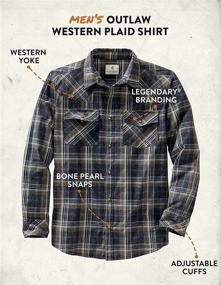 img 2 attached to 🤠 Stylish Outlaw Western Patriot Men's Clothing Shirts by Legendary Whitetails