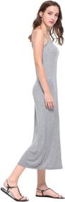 img 2 attached to 👗 Papicutew Women's Long Full Cami Slip Dress: Comfortable Sleeveless Nightgown