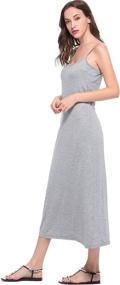 img 3 attached to 👗 Papicutew Women's Long Full Cami Slip Dress: Comfortable Sleeveless Nightgown