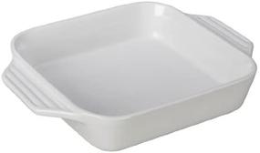 img 4 attached to Creuset Stoneware Square 9 5 Inch White