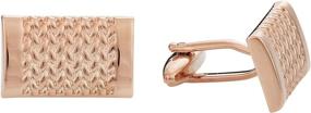 img 3 attached to 🌹 Cuff Daddy Rose Gold Weave Cufflinks: Stylish Presentation for Sophisticated Gentleman